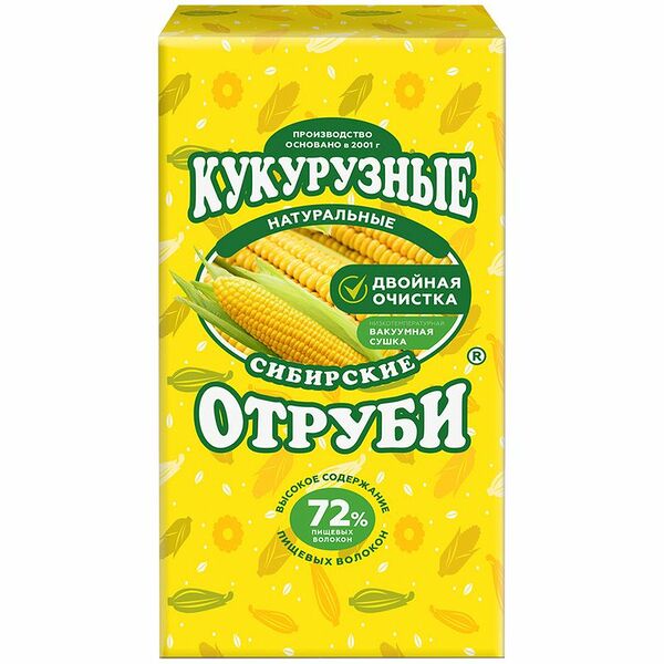 Сибирские отруби Кукурузные натуральные, 200 г