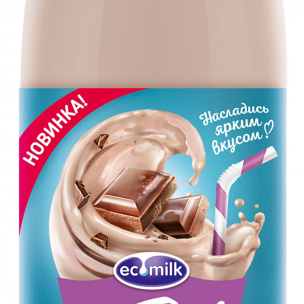 Коктейль молочный Ecomilk.Solo Насыщенный шоколад 2%