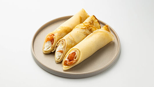 Блины с семгой