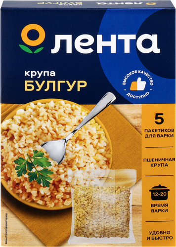 

Булгур Лента в пакетиках, 5х80г