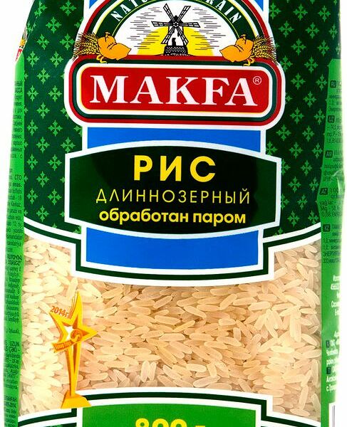 Рис Макфа длиннозерновой пропаренный