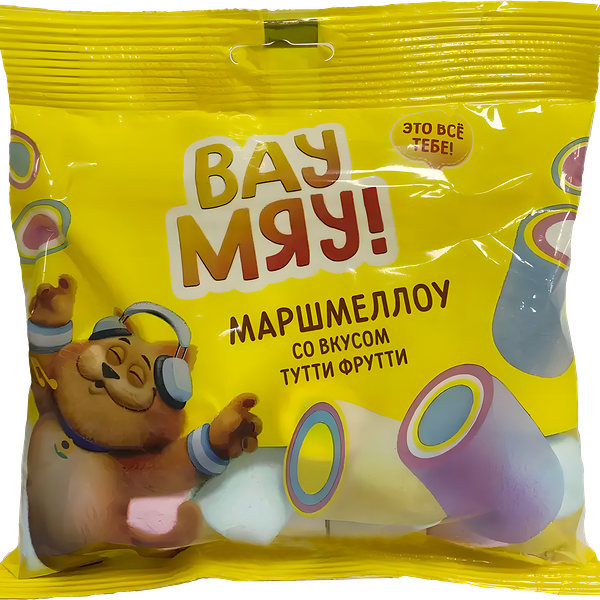 Маршмеллоу ВАУ МЯУ! со вкусом тутти фрутти, 90г