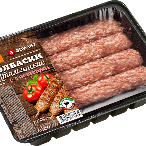 Колбаски Ариант Итальянские с томатами, 300г