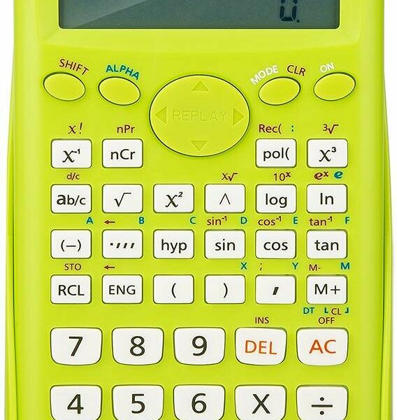 Калькулятор научный (ЕГЭ) Deli E1710A,10-р,2 стр,240 ф.,бат.,162х84мм,зел