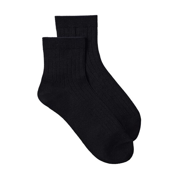 Носки средней длины женские из хлопка, цвет чёрный, Belle You, размер 36-37 (23), Китай