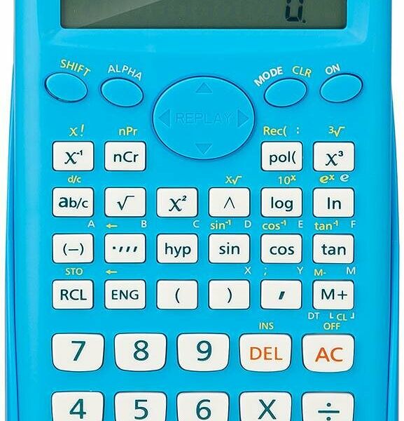 Калькулятор научный (ЕГЭ) Deli E1710A,10-р,2 стр,240 ф.,бат.,162х84мм,син