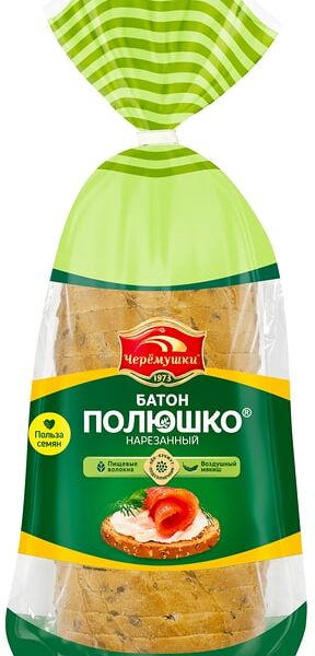 Батон Черемушки Полюшко нарезанный 300г