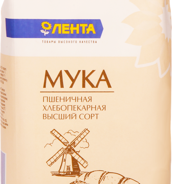 Мука пшеничная ЛЕНТА высший сорт