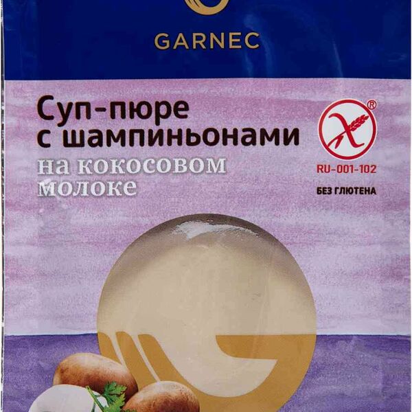 Суп-пюре на кокосовом молоке Garnec с шампиньонами