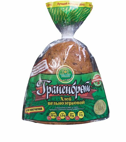 Хлеб Челны-Хлеб Граненброт нарезка, 350г
