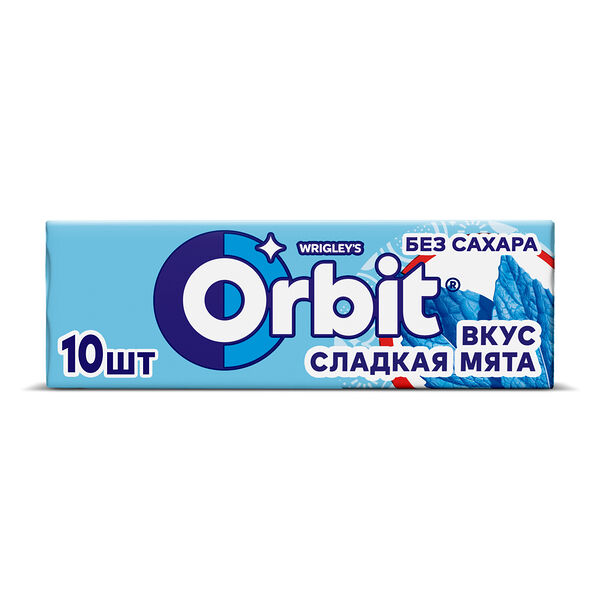 Жевательная резинка ORBIT Сладкая мята вес 13,6г Wrigley РОССИЯ