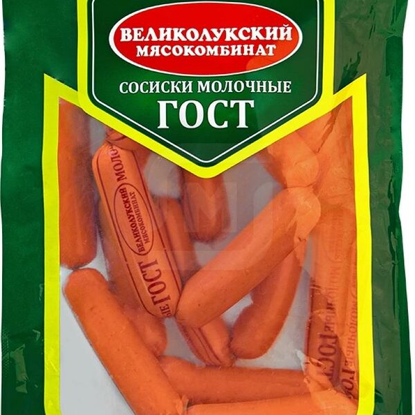 Сосиски Великолукский Мк Молочные Гост