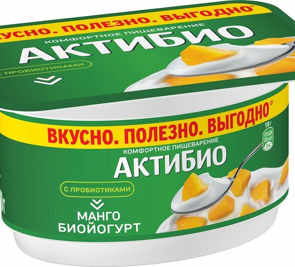Йогурт АктиБио с манго 3% 110 г