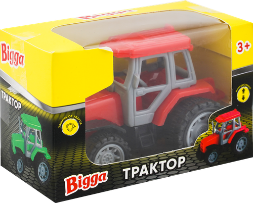 

Игрушка инерционная BIGGA Трактор 11см, Арт. B1266083, цвет в ассортименте