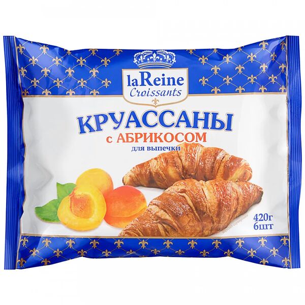 Круассаны для выпечки замороженные La Reine с абрикосом