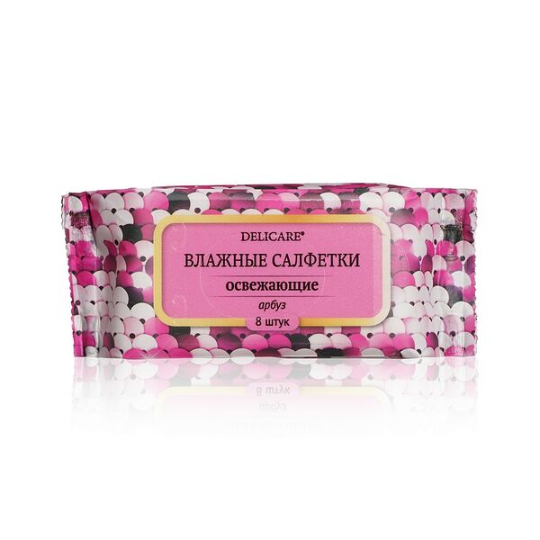 Освежающие влажные салфетки Delicare 