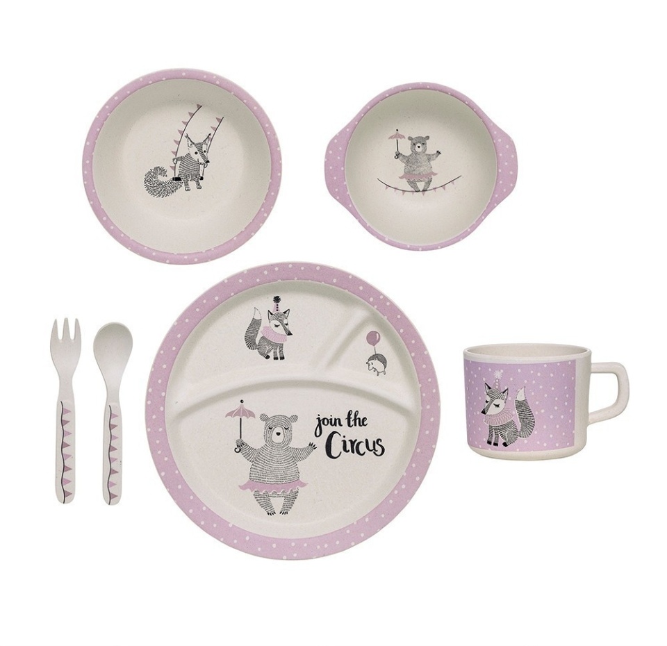 

Набор бамбуковой посуды Bloomingville Circus для детей 6 предметов