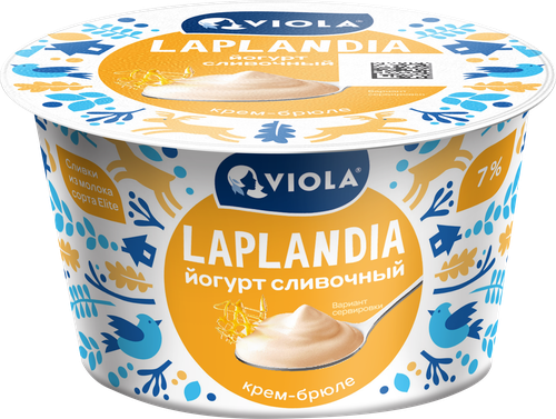 

Йогурт Viola Laplandia сливочный Крем-брюле 7% 180 г