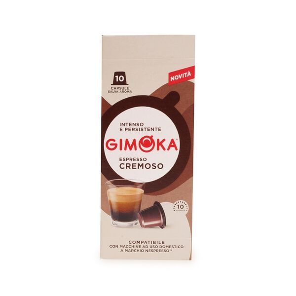 Кофе в капсулах формата Nespresso Gimoka Cremoso 10 капсул Италия
