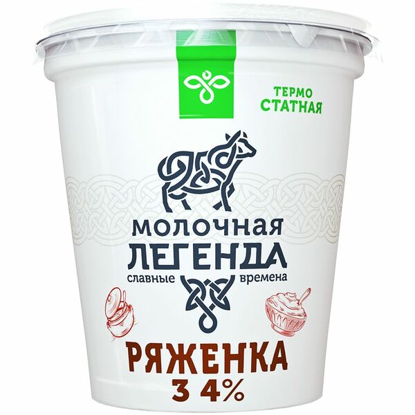 Ряженка Молочная легенда 3.4%