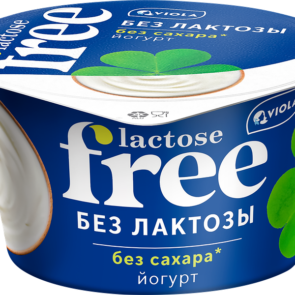 Йогурт VIOLA FREE безлактозный 3,4%, без змж, 180г