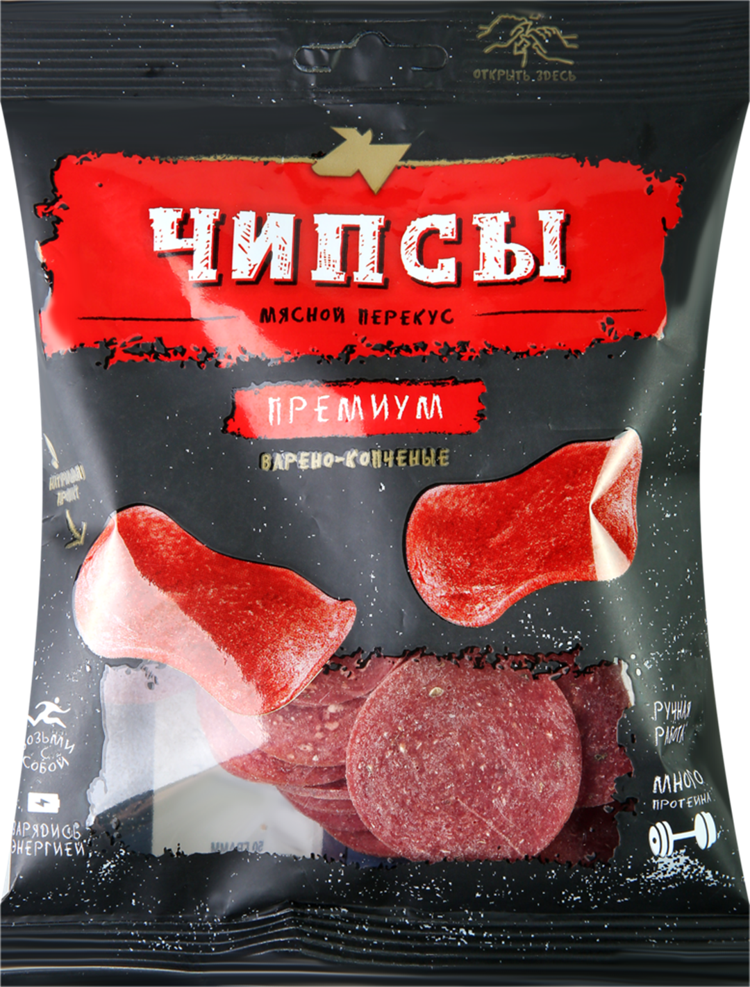 

Чипсы Сава Премиум мясные 50 г
