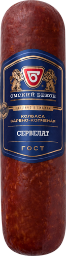 

Колбаса варено-копченая Омский Бекон Сервелат 380 г
