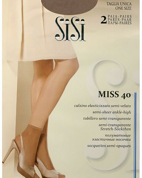 Носки Sisi Miss New 40 Miele Легкий загар 2 пары