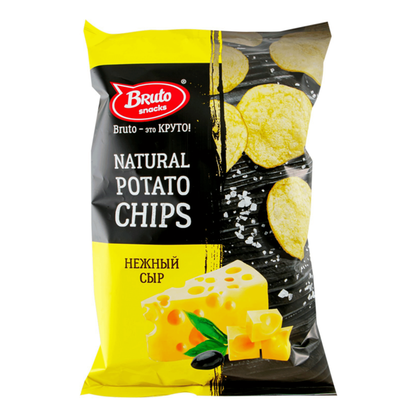 Чипсы картофельные BRUTO со вкусом сыра, 120г