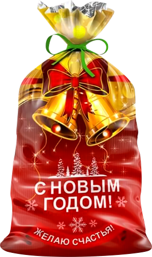 Пакет подарочный новогодний в ассортименте