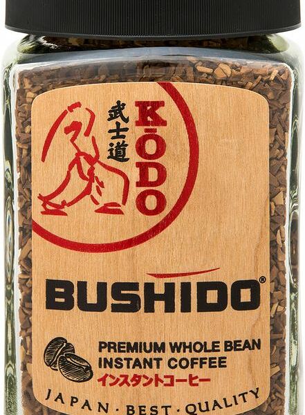 Кофе Bushido Kodo растворимый с добавлением молотого, 95г