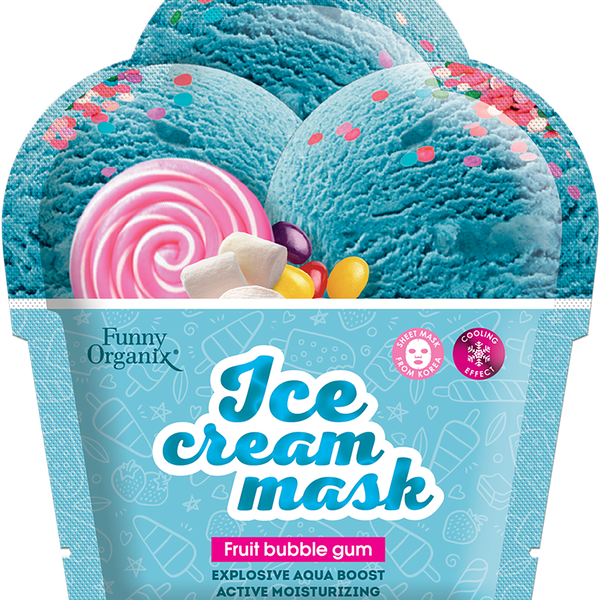 Маска для лица Funny Organix Охлаждающая Fruit bubble gum