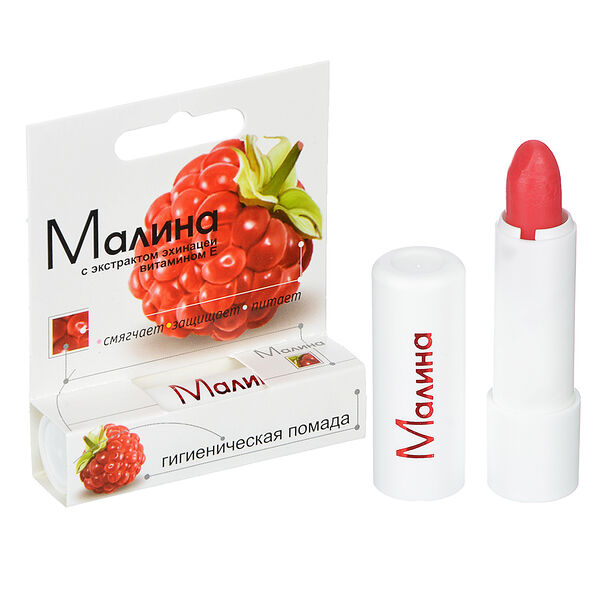 Помада гигиеническая Аванта Малина с экстрактом эхинацеи и витамином E 2.8 г 