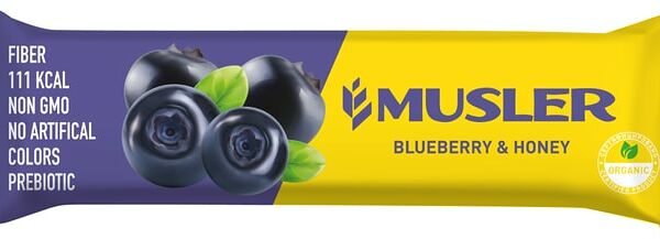 Батончик мюсли Musler Черника и Мед 30г