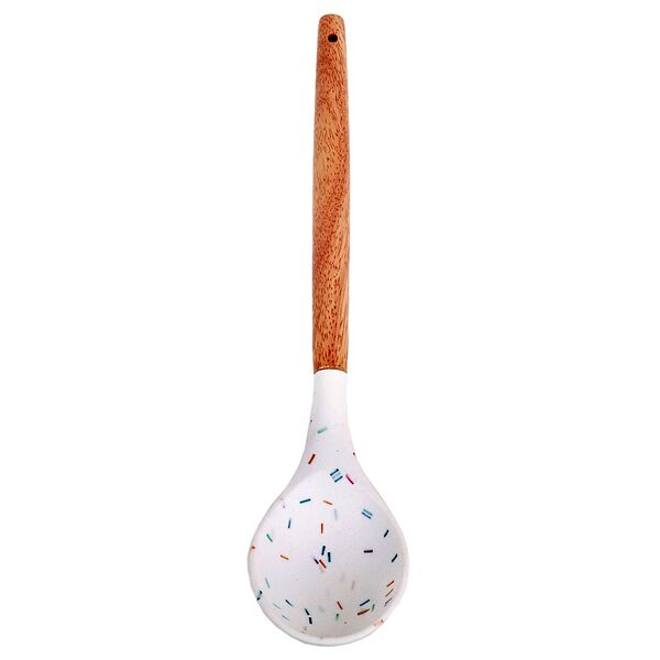 Ложка, 23 см, силикон/дерево