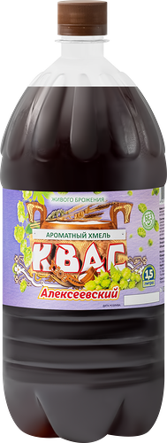 Квас АЛЕКСЕЕВСКИЙ Ароматный хмель неосветленный нефильтрованный