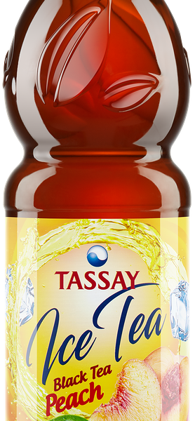 Холодный чай чёрный Tassay с персиком
