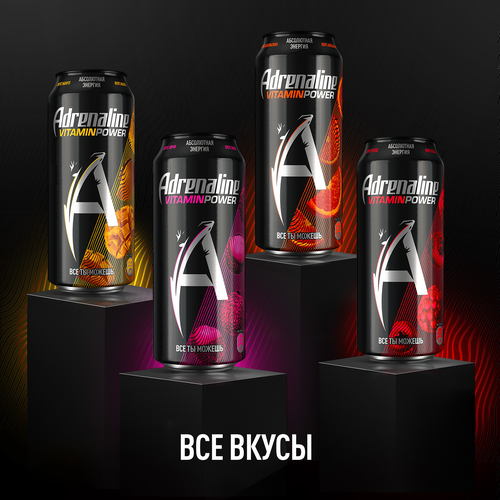 

Энергетический напиток Adrenaline Rush Vitamin Power Манго 0.449 л