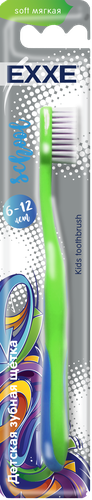 

Зубная щетка EXXE School мягкая 6–12 лет, в ассортименте
