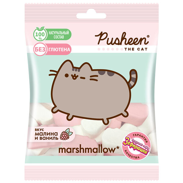 Зефир воздушный для десертов Pusheen