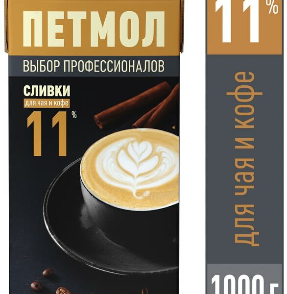 Сливки Петмол 11% 1кг