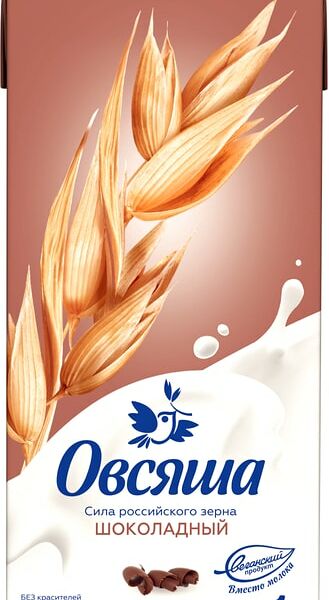 Напиток Овсяша Овсяный шоколадный 3,2% 1л