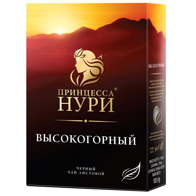 

Чай черный Принцесса Нури Высокогорный листовой 100 г