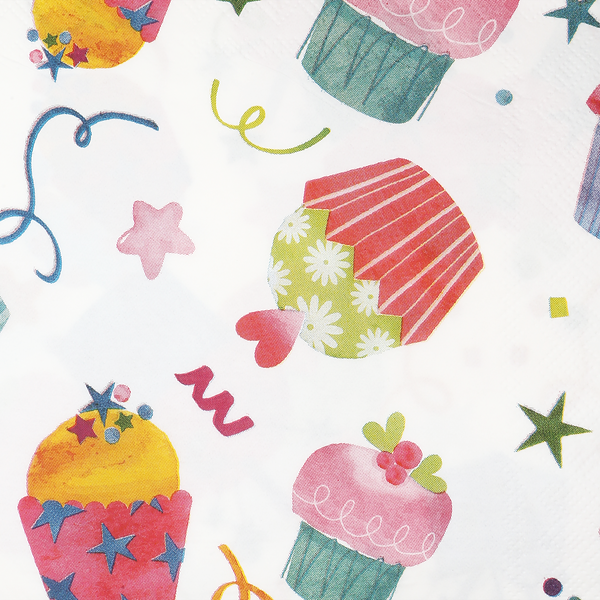 Салфетки бумажные Happy Birthday, 2 слоя, 33х33см Арт. СЛФ, 12шт