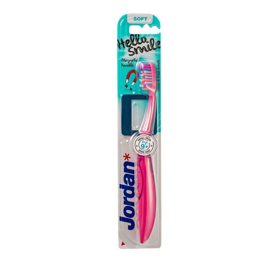 

Детская зубная щетка Jordan Hello Smile 9+ 1 шт в ассортименте