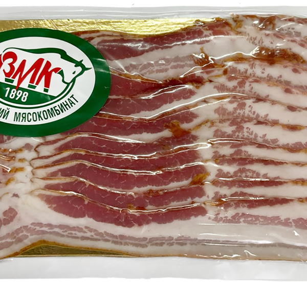 Бекон сырокопченый свиной МК ВОЛОГОДСКИЙ, нарезка