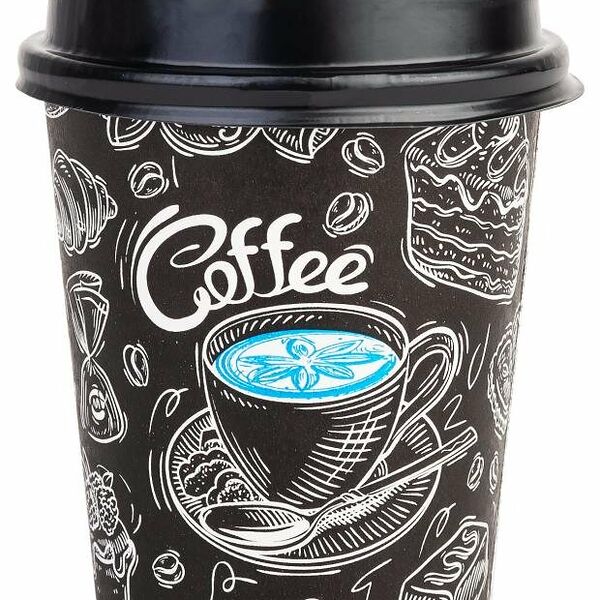 Стакан бумажный Actuel 250мл с крышкой 80 тм , на 10 персон