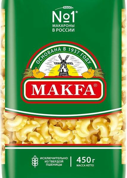 Макароны Makfa Петушиные гребешки 450г