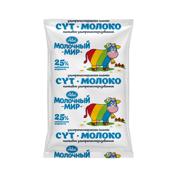 Молоко Молочный Мир ультрапастеризованное 2.5% 900 мл
