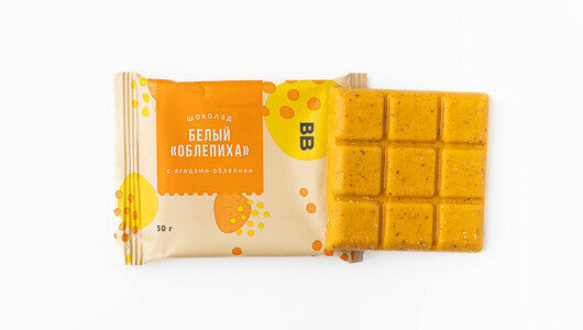 Шоколад белый Вкусвилл Облепиха